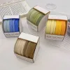 Simple gradient color leather case, seamless women's hair tie, high-elasticity rubber band, women's hair tie, hair loop, new style 2024 details Picture